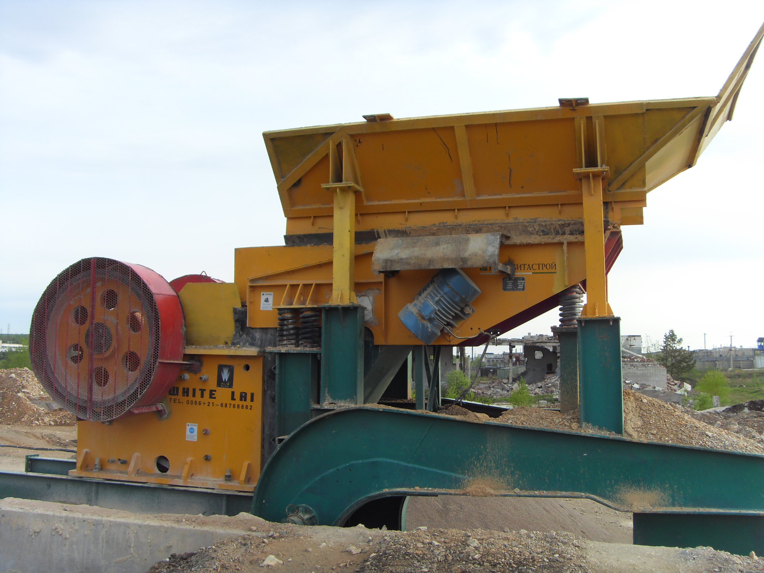 100 t/h River pebble crushing plants in Russia
