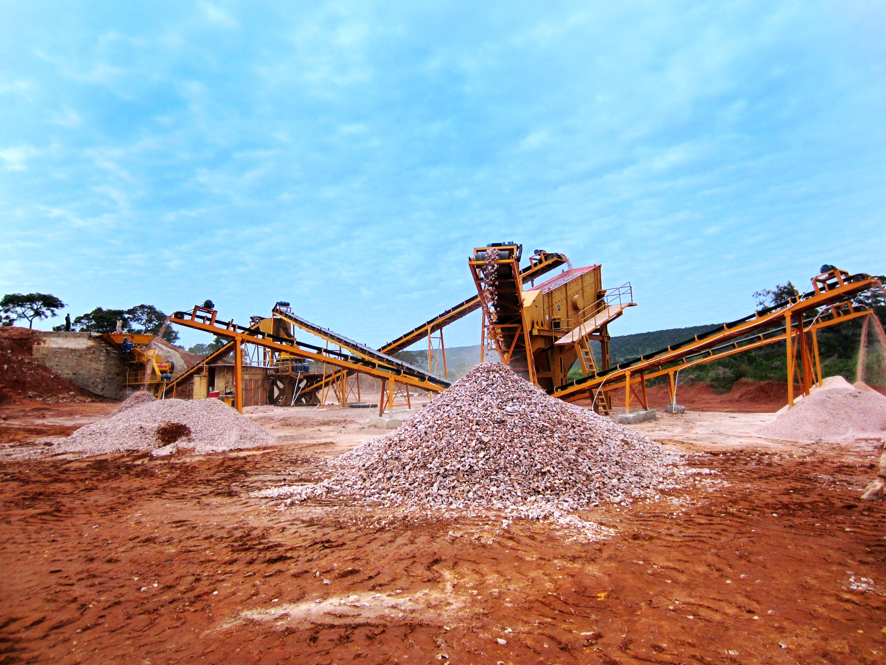 Gravel crushing plant in Zambia